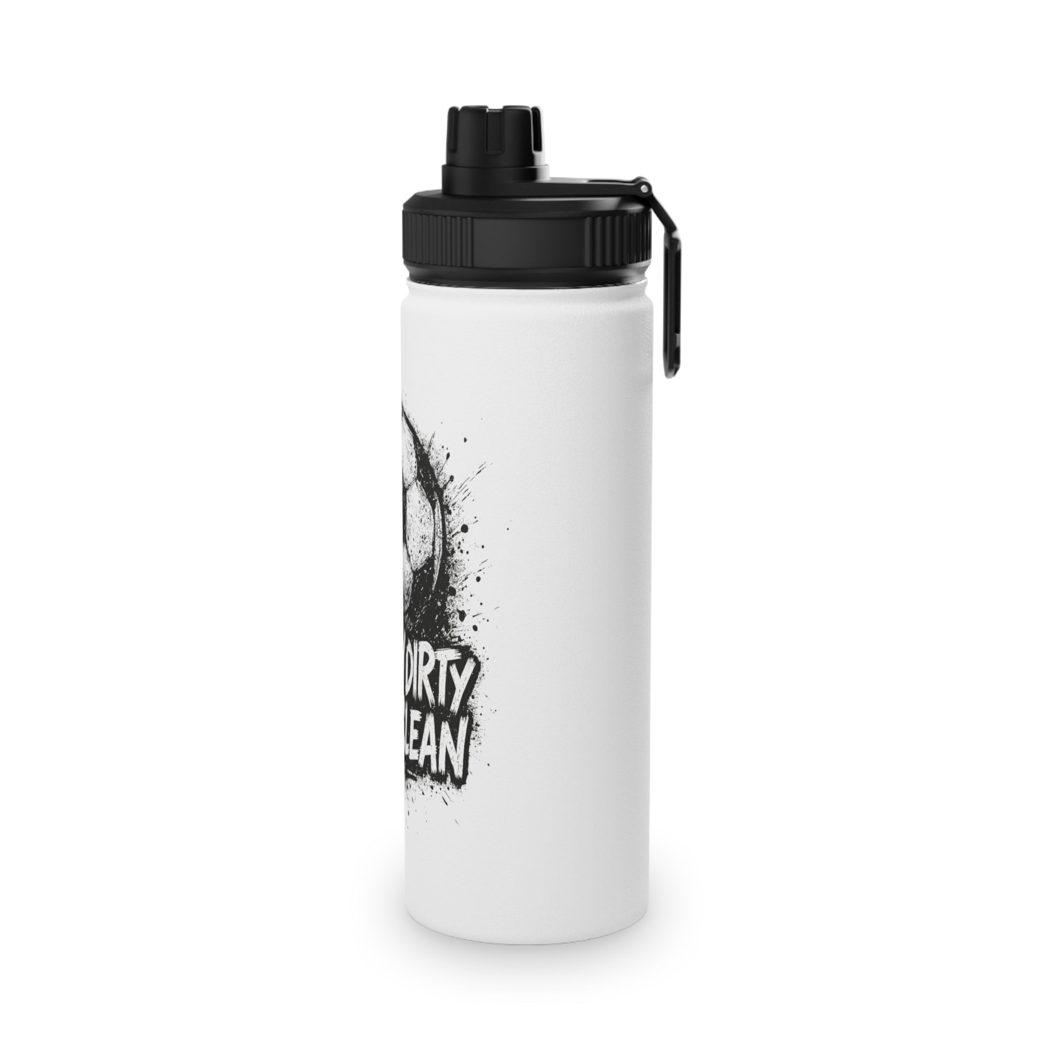 Play Dirty Win Clean Stainless Steel Sports Water Bottle