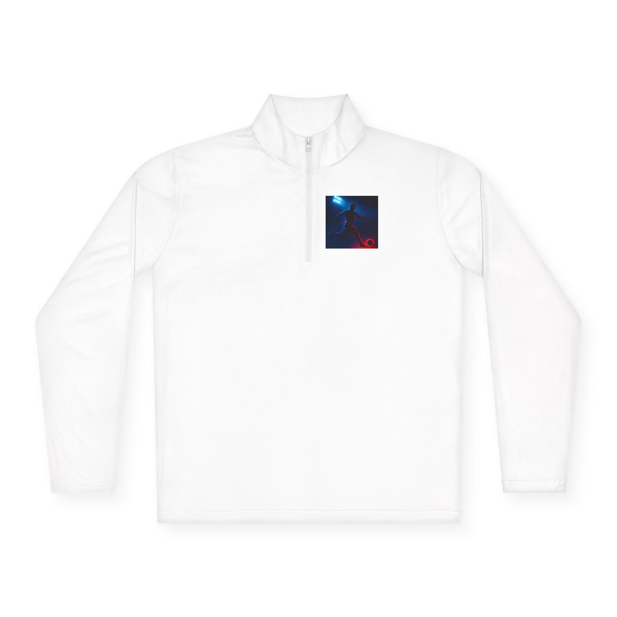 Unisex Quarter-Zip Pullover with Artistic Design
