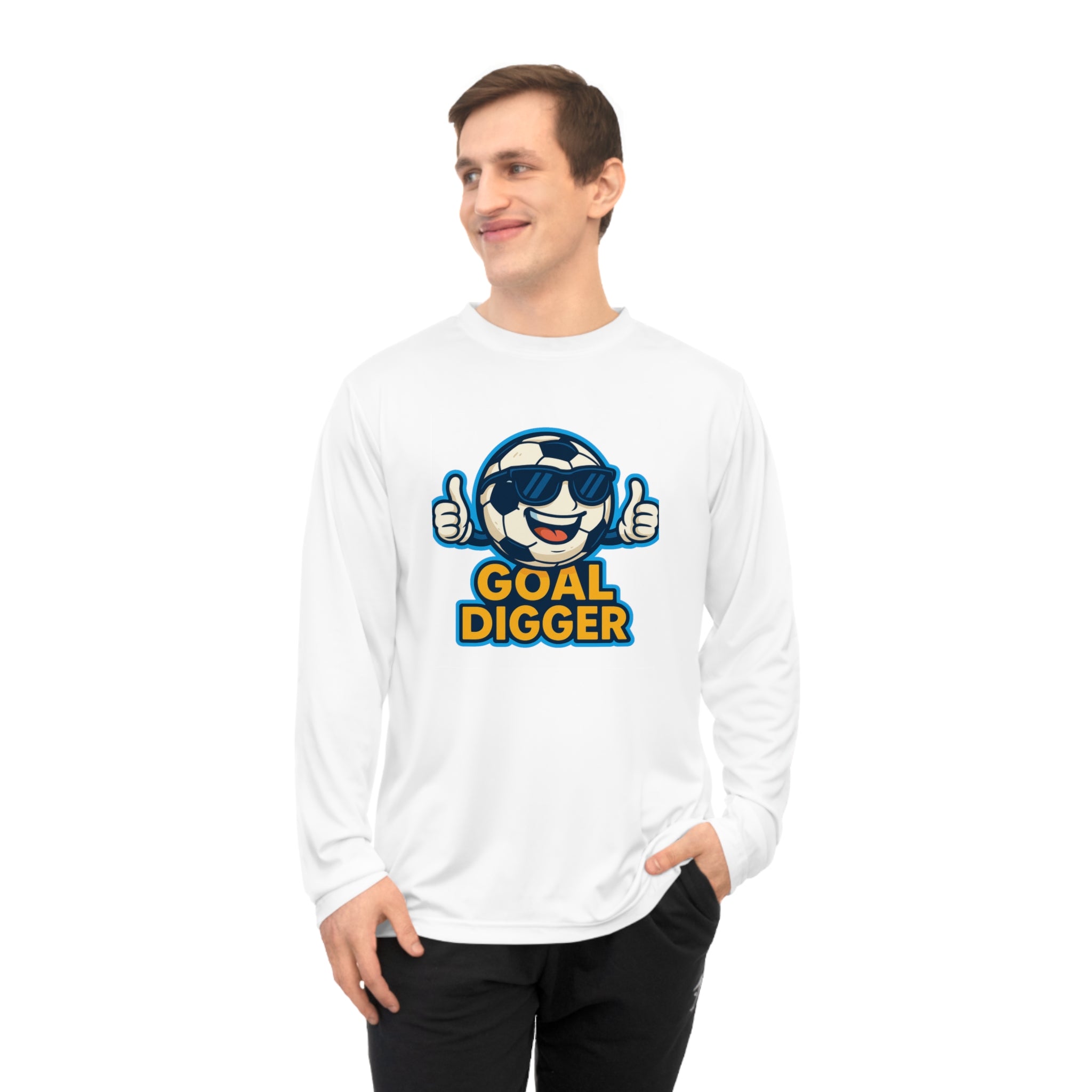 Unisex Goal Digger Performance Long Sleeve Shirt