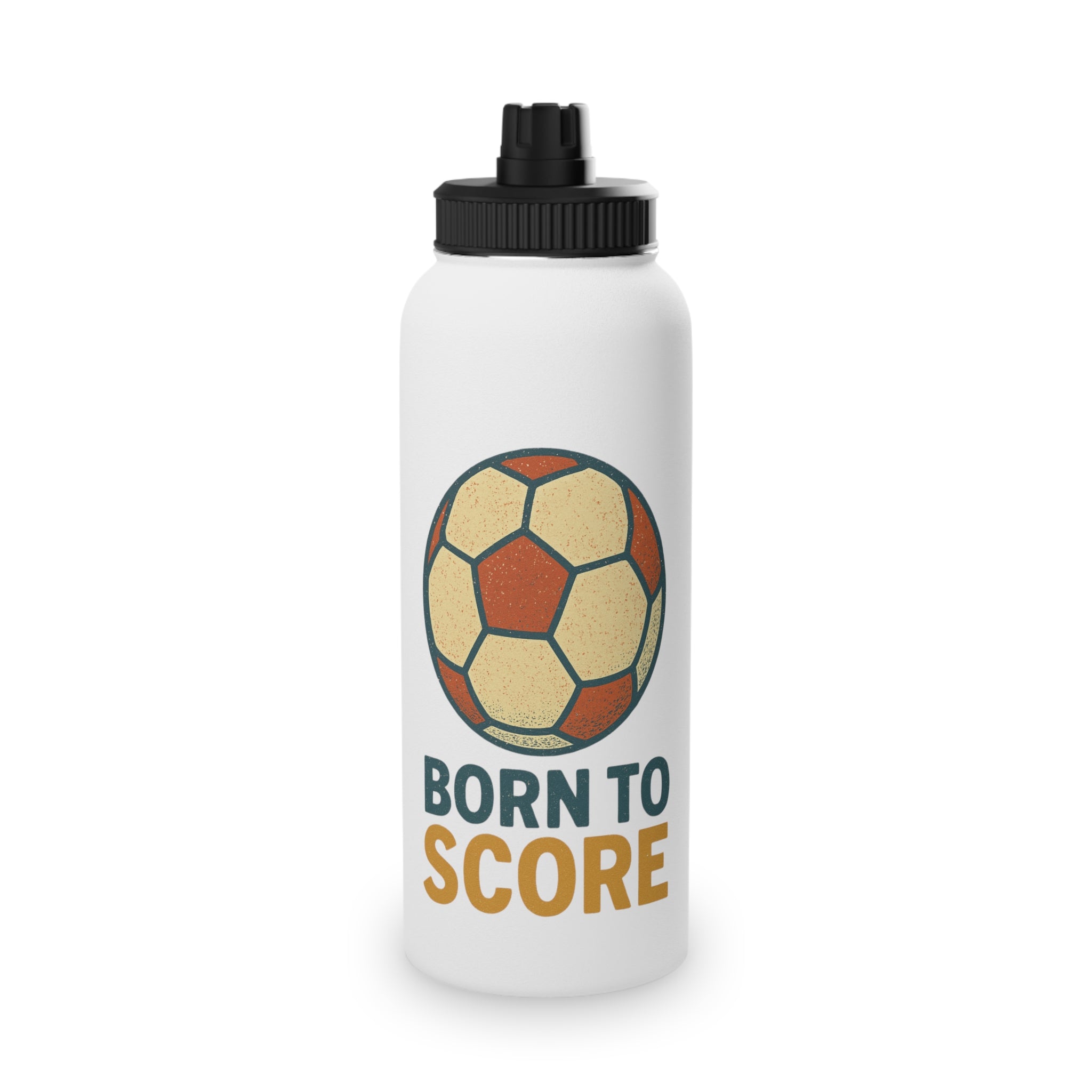 Born To Score Stainless Steel Water Bottle