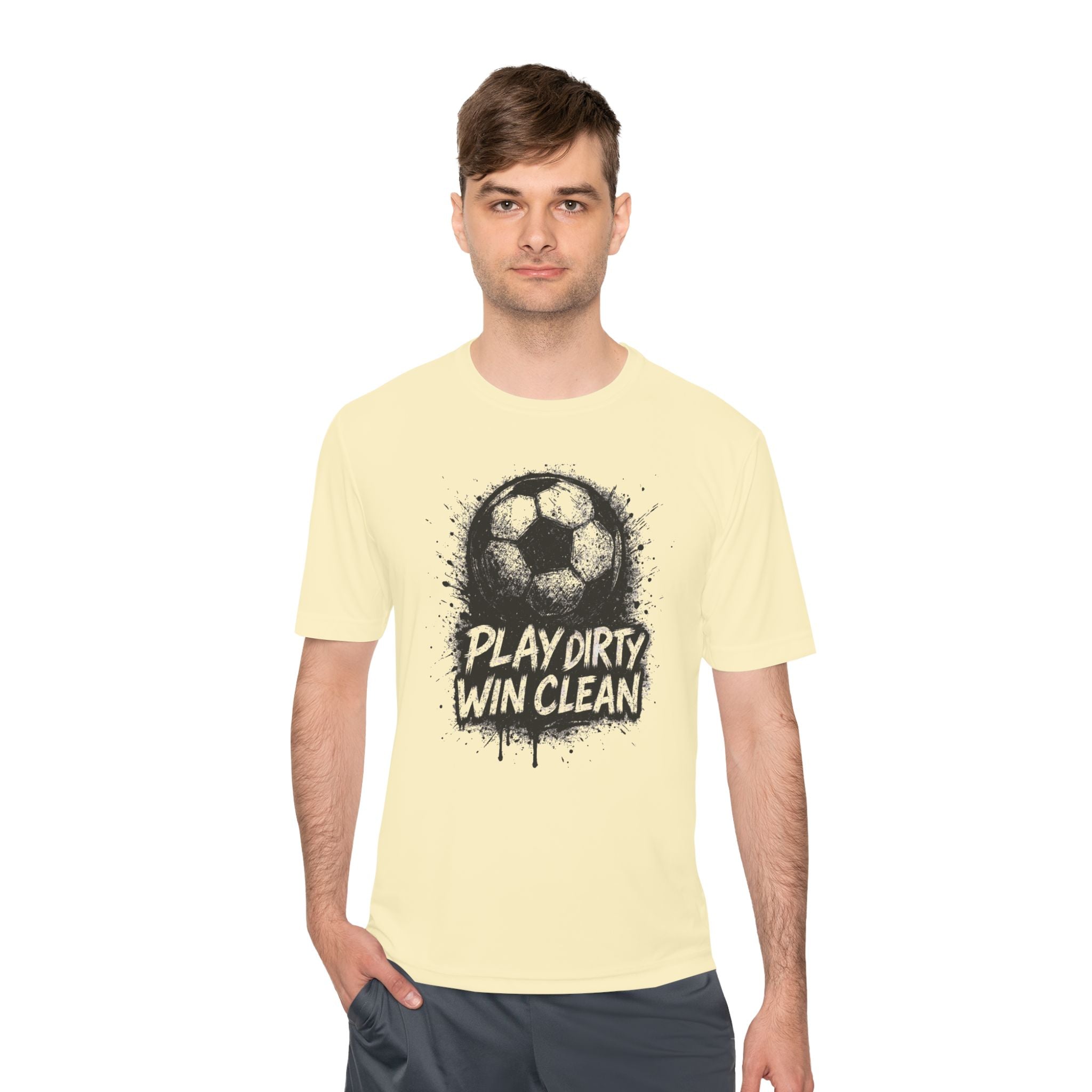 'Play Dirty Win Clean' Soccer Shirt