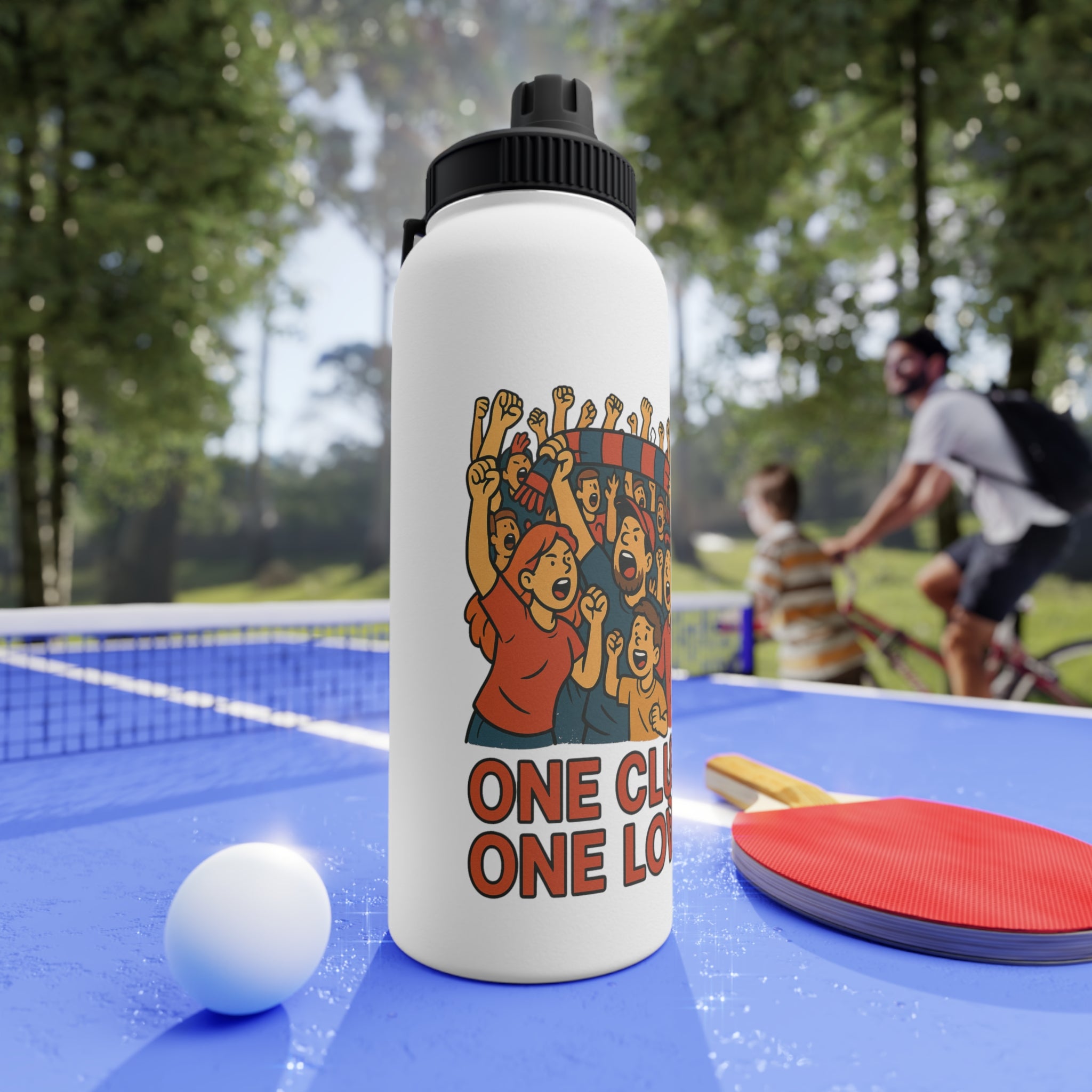 Cheering Fans Stainless Steel Water Bottle