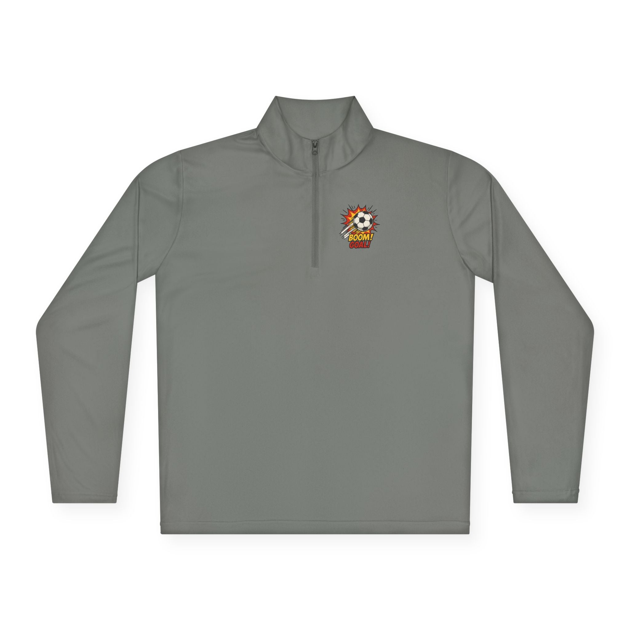 Unisex Quarter-Zip Pullover with Bold Graphic Design