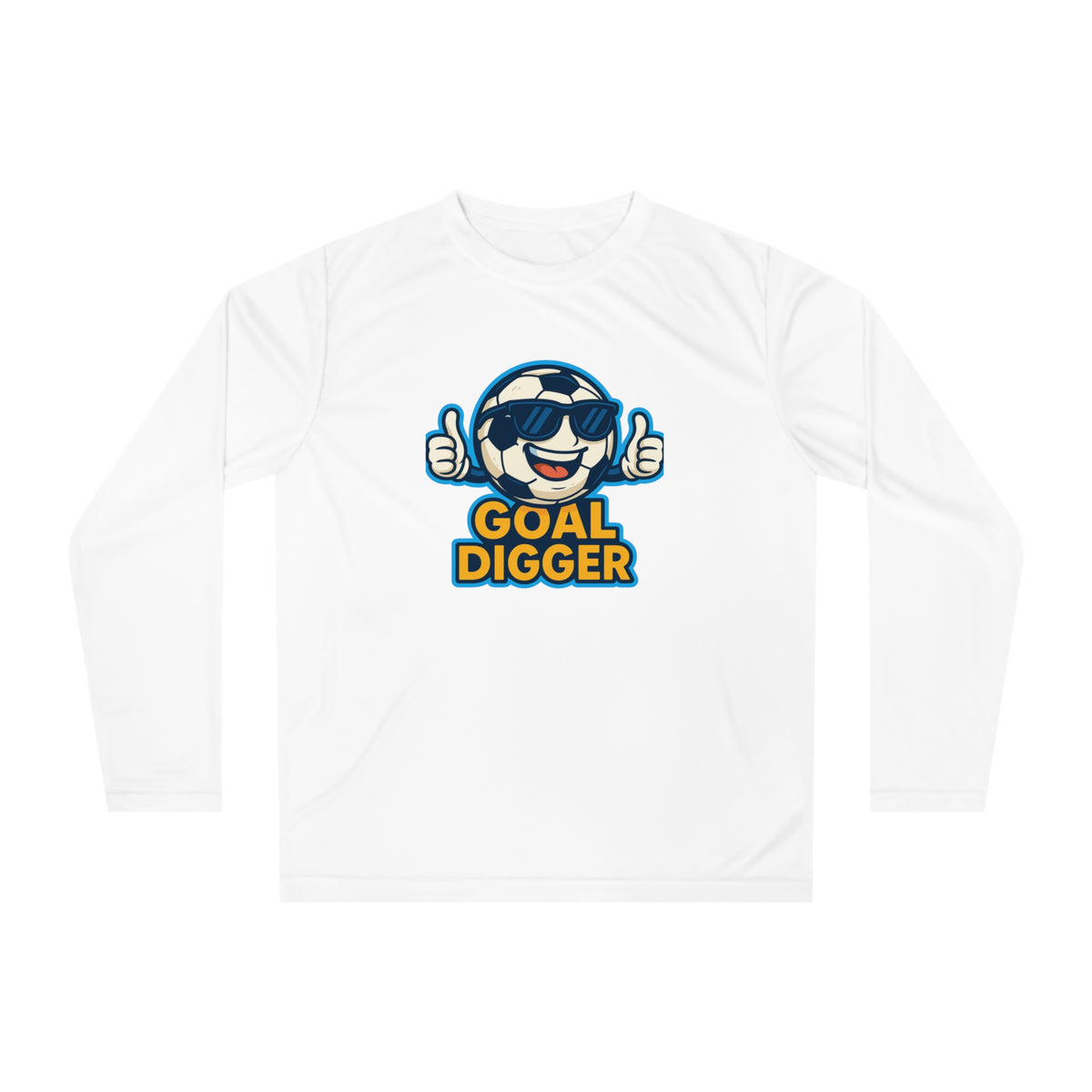 Unisex Goal Digger Performance Long Sleeve Shirt