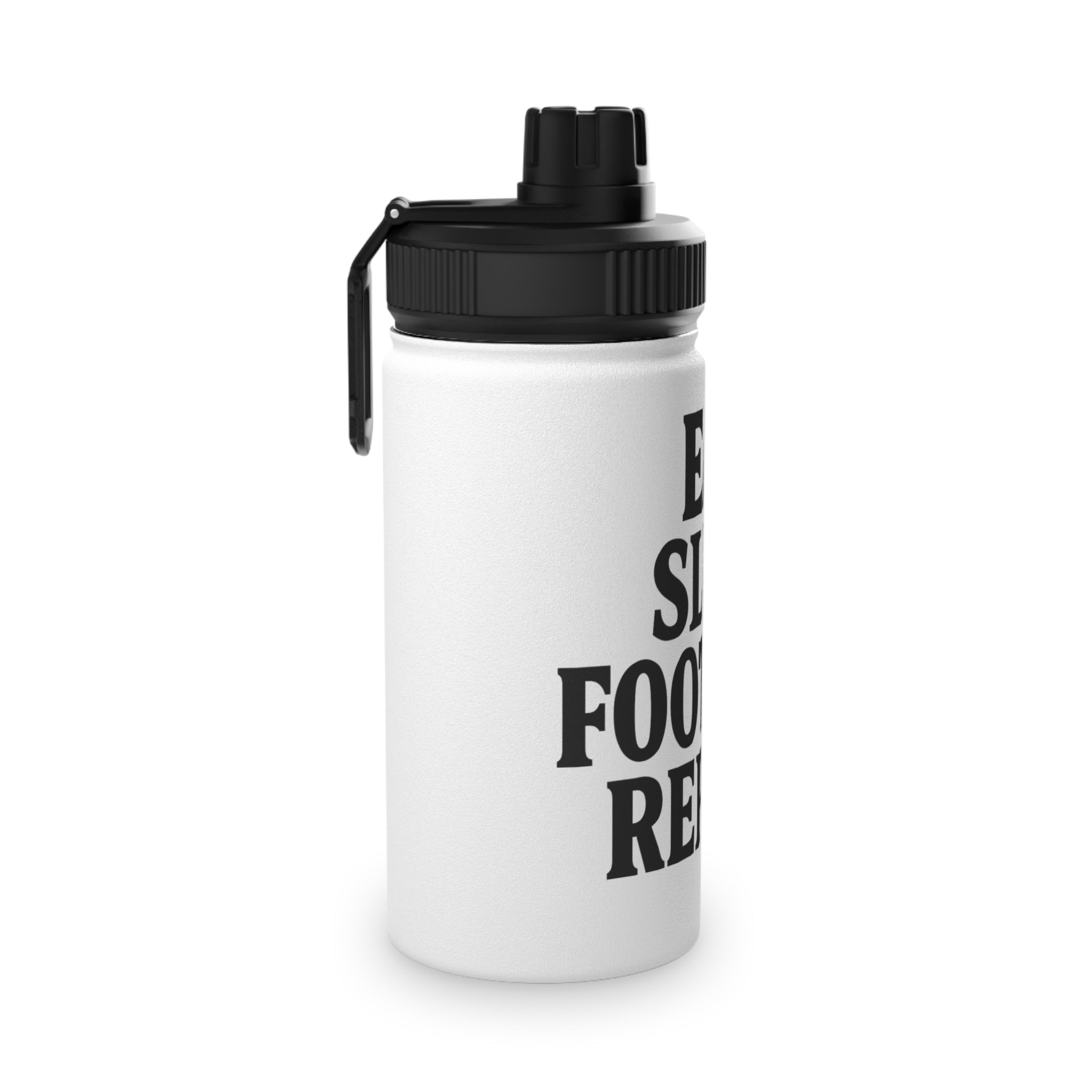 Sporty Stainless Steel Water Bottle - "Eat. Sleep. Football. Repeat."
