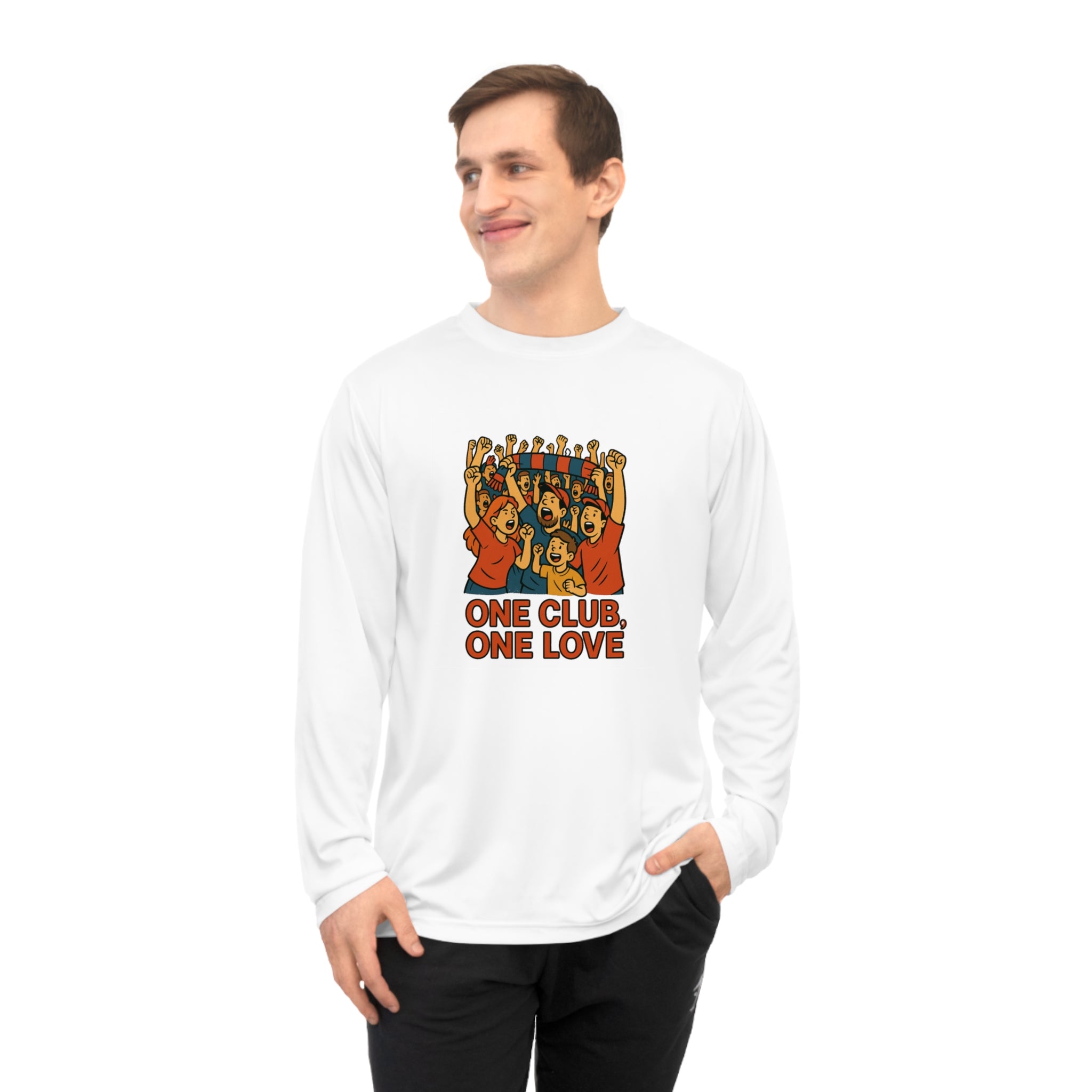 One Club One Love Unisex Performance Long Sleeve Shirt