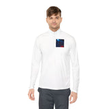 Unisex Quarter-Zip Pullover with Artistic Design