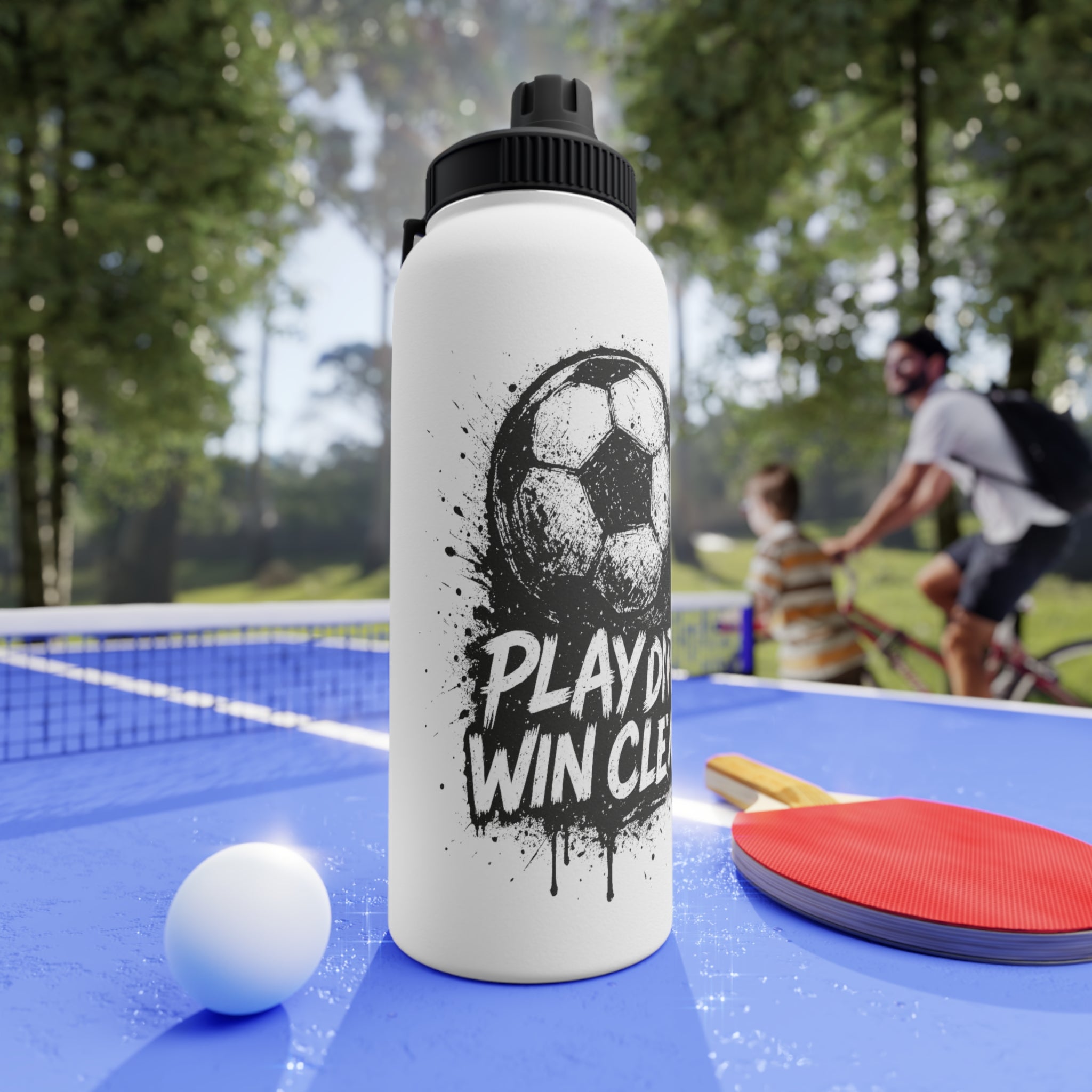 Play Dirty Win Clean Stainless Steel Sports Water Bottle