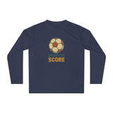 Born to Score Unisex Performance Long Sleeve Soccer Shirt