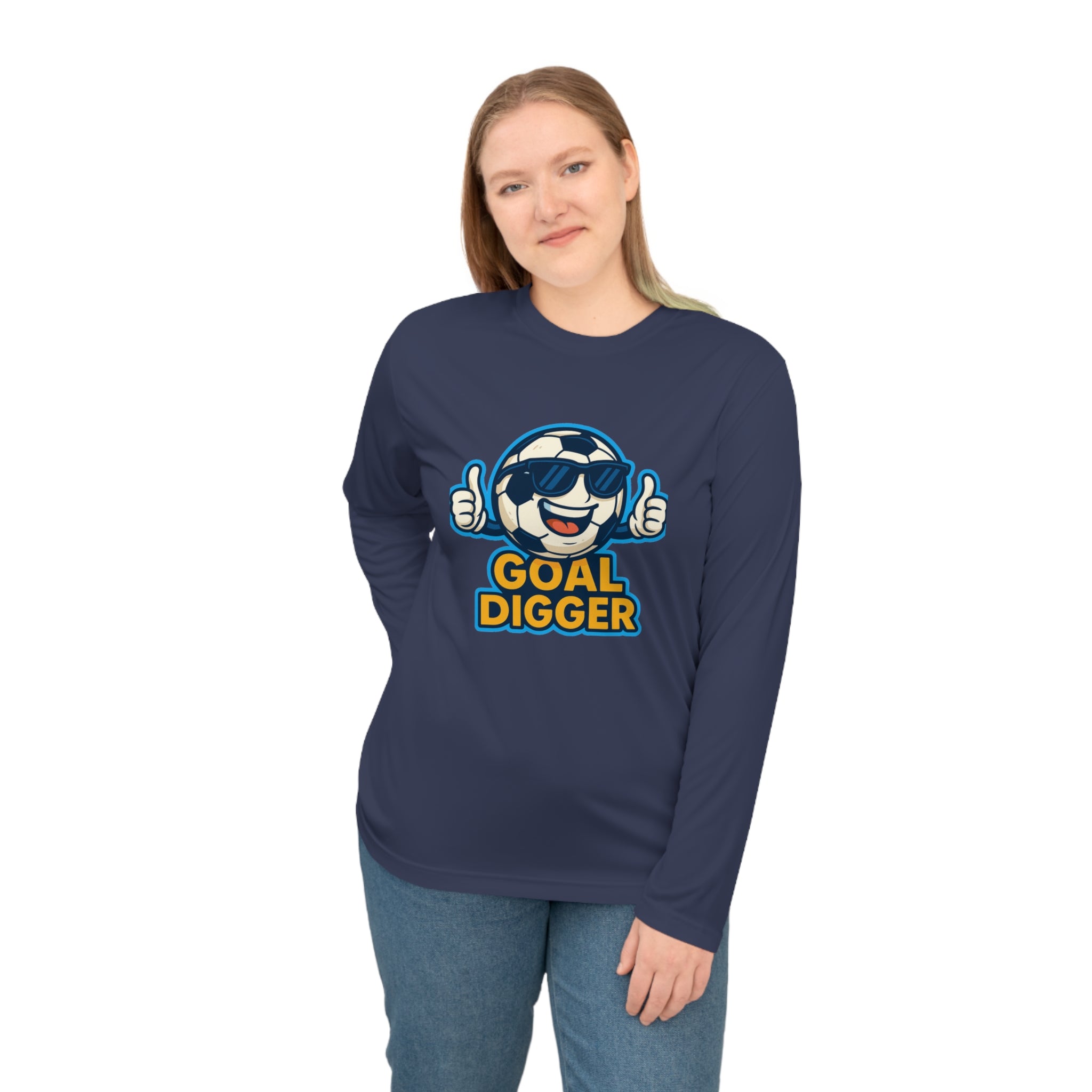Unisex Goal Digger Performance Long Sleeve Shirt