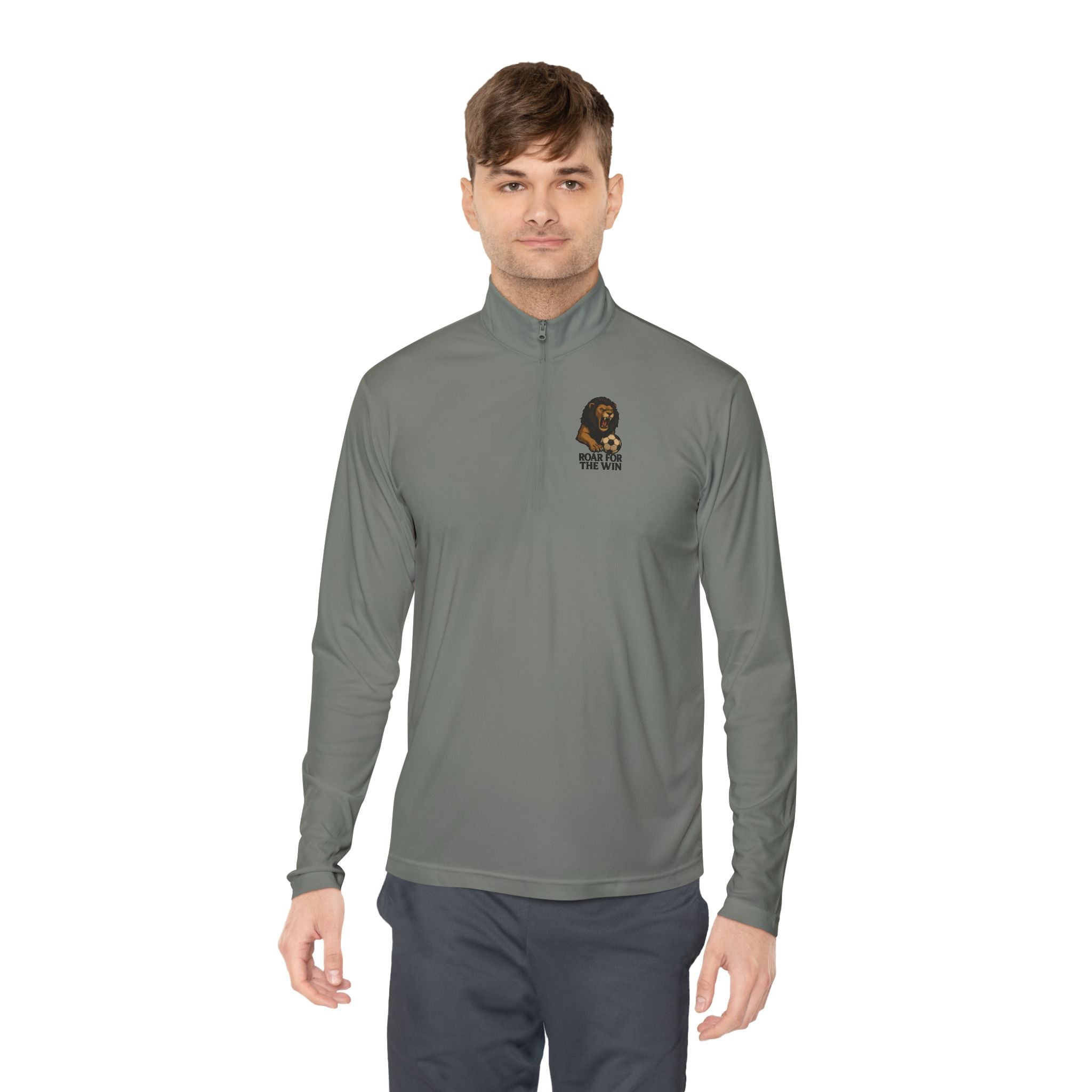 Zip Pullover with Lion Design