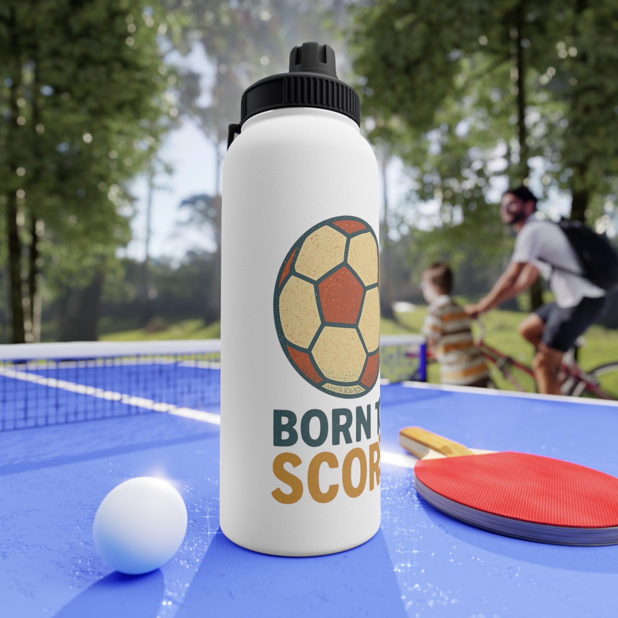Born To Score Stainless Steel Water Bottle