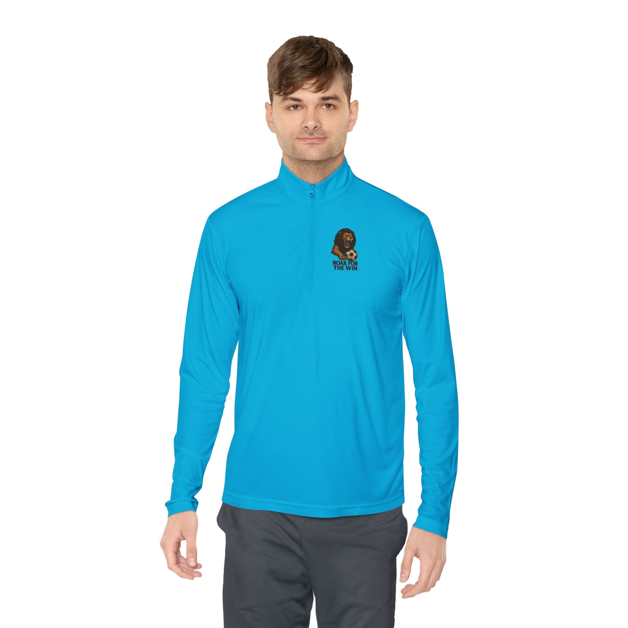 Zip Pullover with Lion Design
