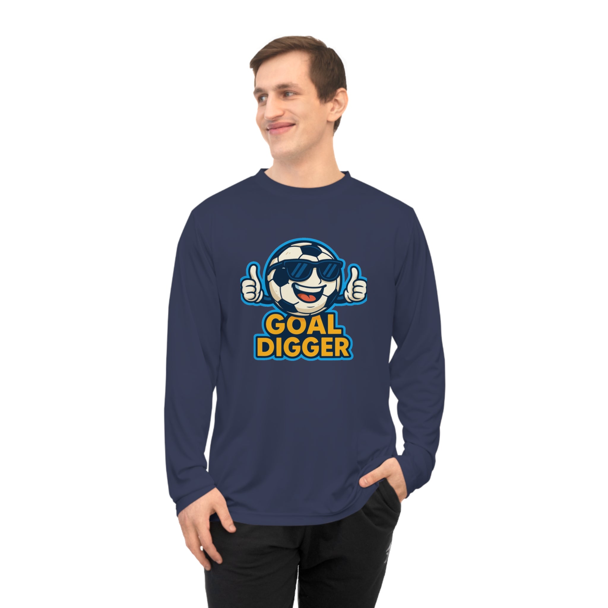 Unisex Goal Digger Performance Long Sleeve Shirt