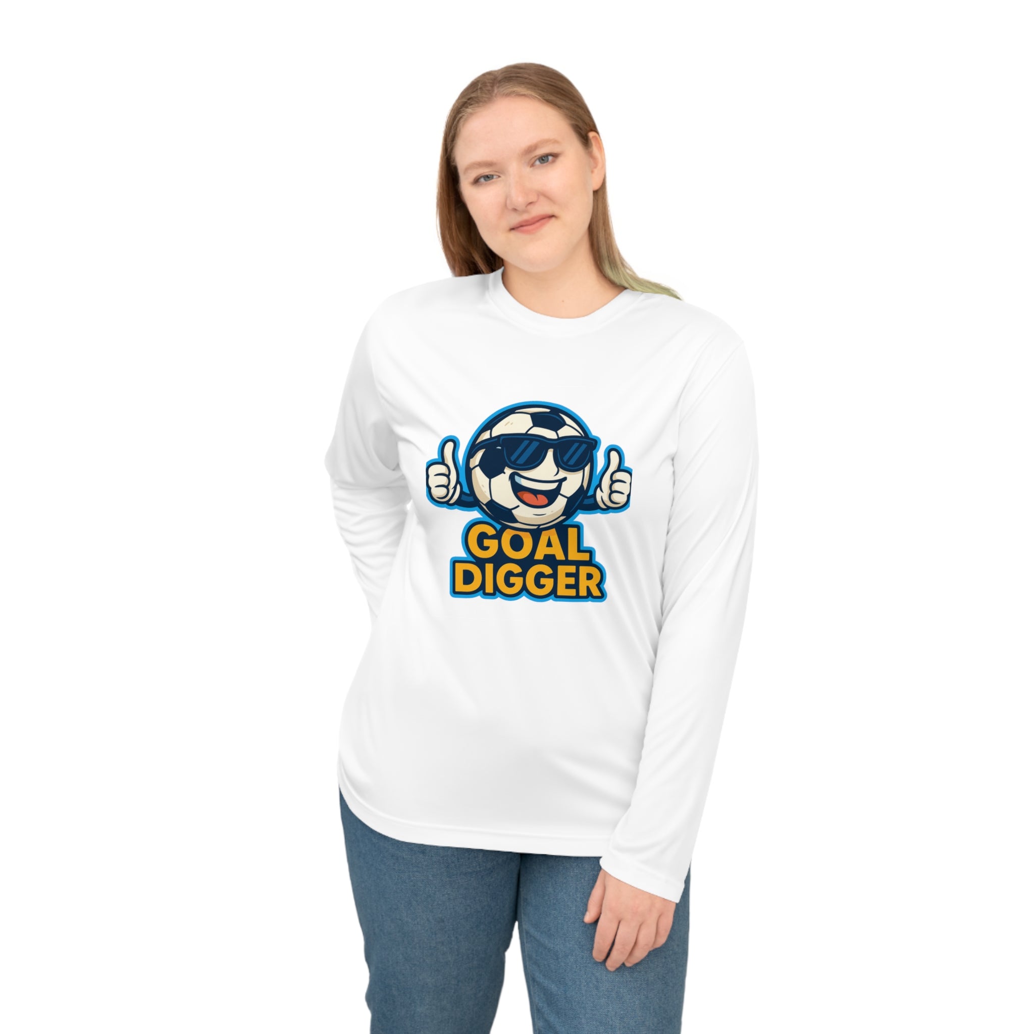Unisex Goal Digger Performance Long Sleeve Shirt