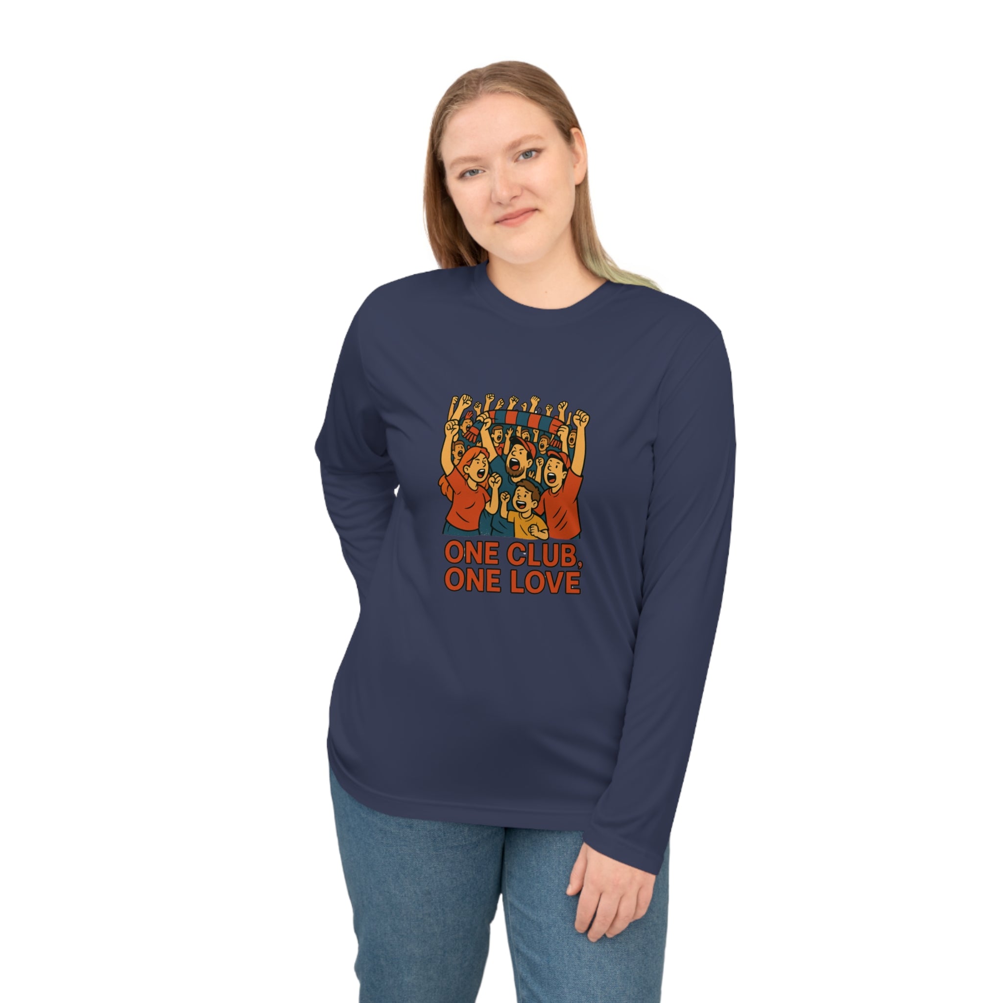 One Club One Love Unisex Performance Long Sleeve Shirt